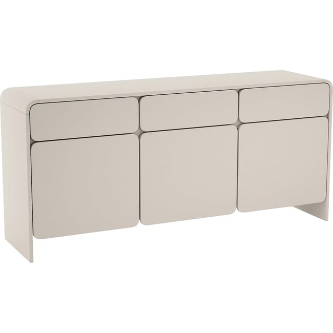Commode 3 portes 3 tiroirs LUMMO Couleur cachemire <span itemprop=
