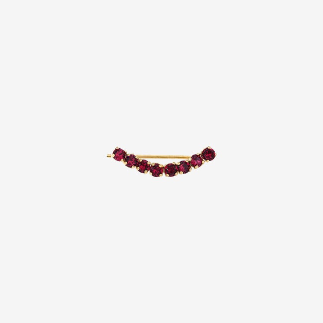 Bague d'oreille paris ruby rouge <span itemprop=