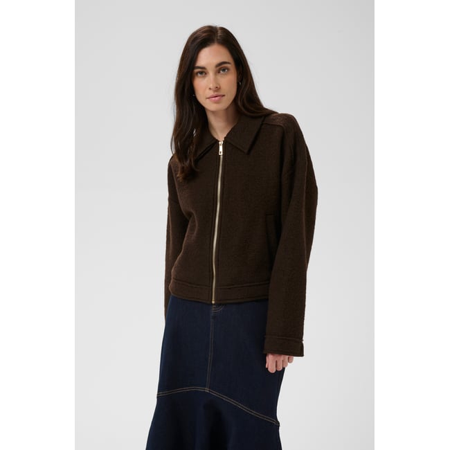 Manteau marron coffee bean <span itemprop=