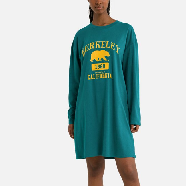 Chemise de nuit manches longues Berkeley vert <span itemprop=