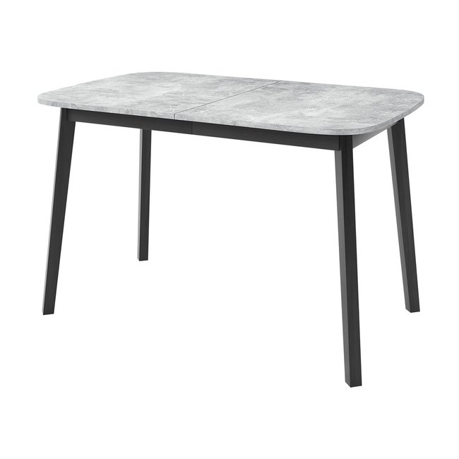 Table à manger  130x80 cm - MAGOV Couleur gris / noir <span itemprop=