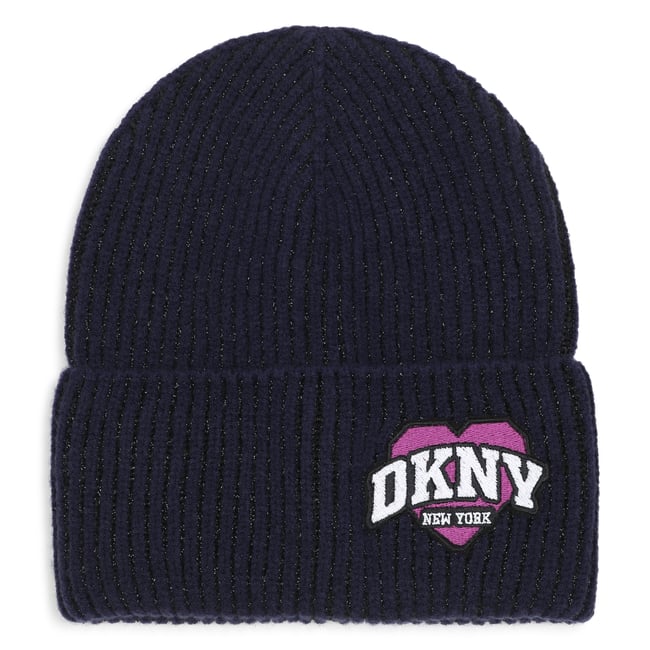 Bonnet en tricot bleu mistral <span itemprop=