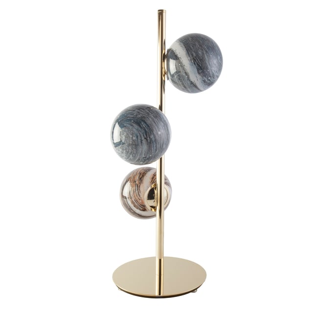 Lampe de bureau en acier inoxydable Couleur bleu | marron | or <span itemprop=
