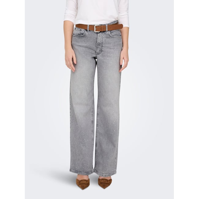 Jean À Jambe Large medium grey denim <span itemprop=