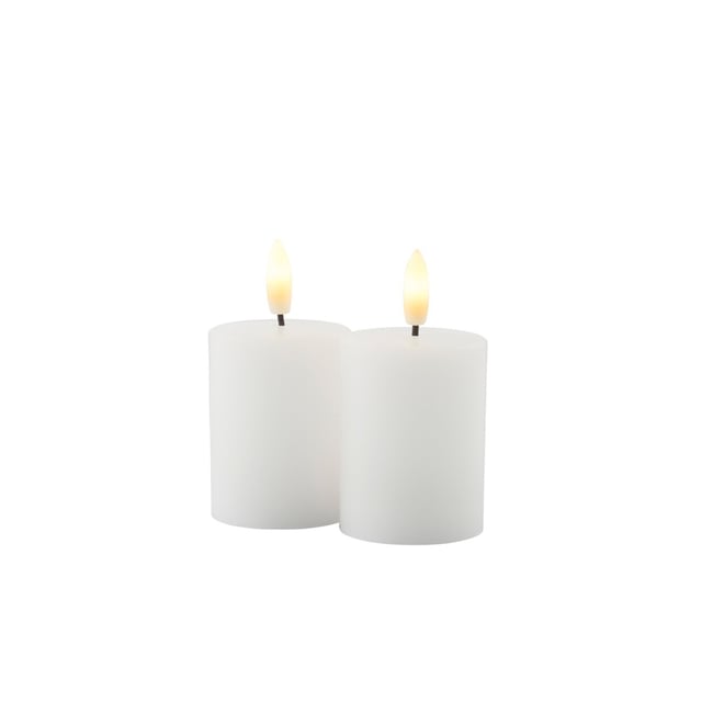 Set de 2 Bougies LED Sille 5 x 6cm à Piles Couleur v002227 <span itemprop=