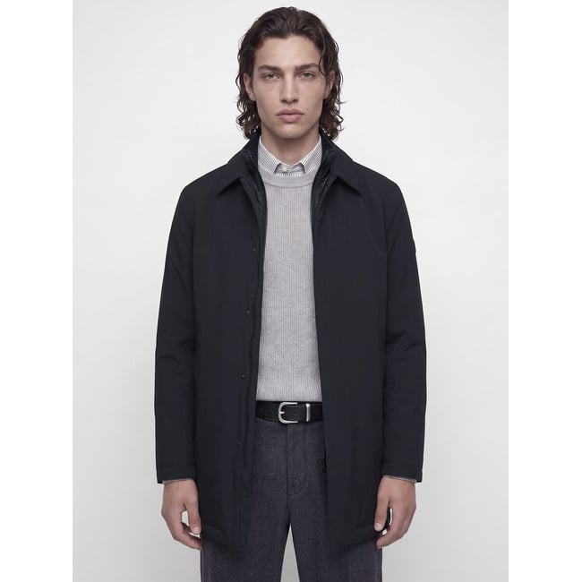 Cappotto doppio colletto nero  JACK & JONES