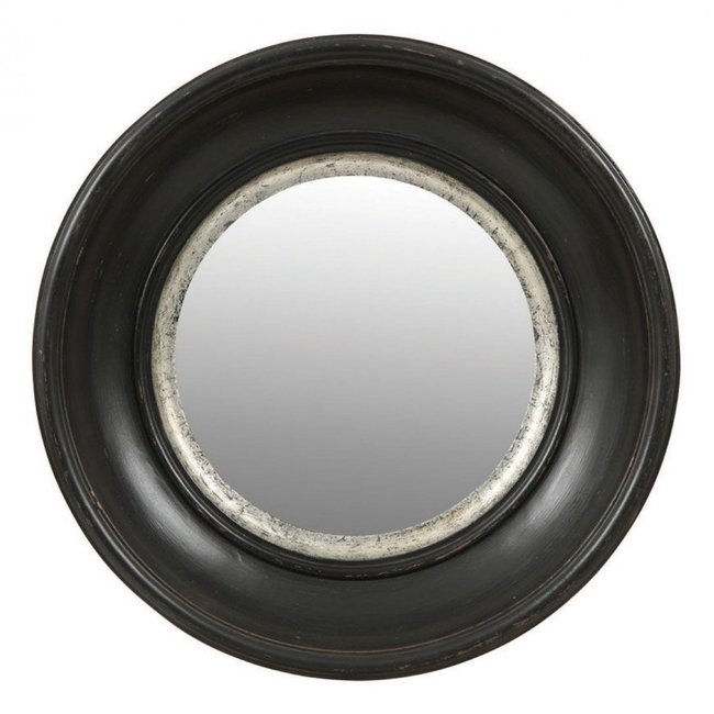 Miroir rond - BASIQUE Couleur noir <span itemprop=