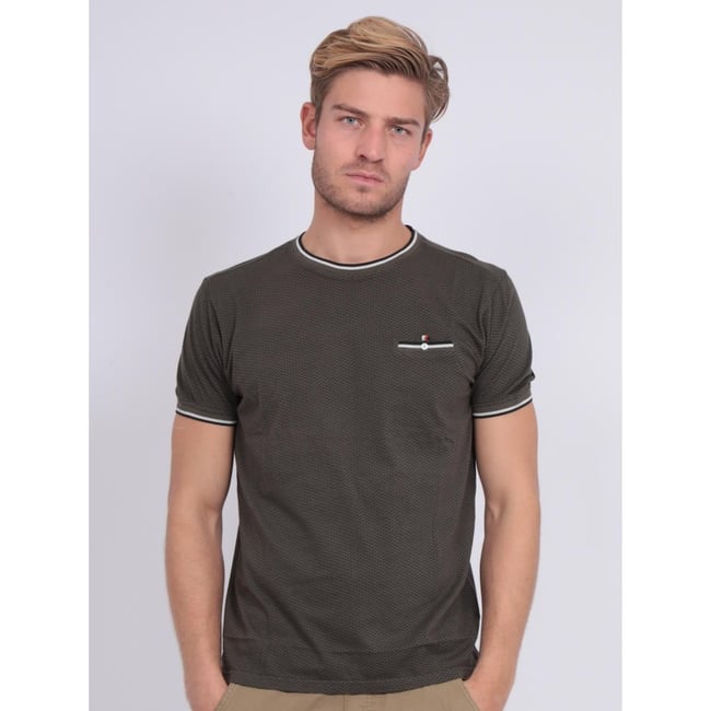 T-shirt Col Rond Pur Coton Motifs Nerfo - RITCHIE