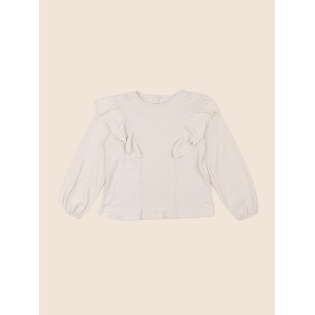 Blouse - Très bon état beige <span itemprop=