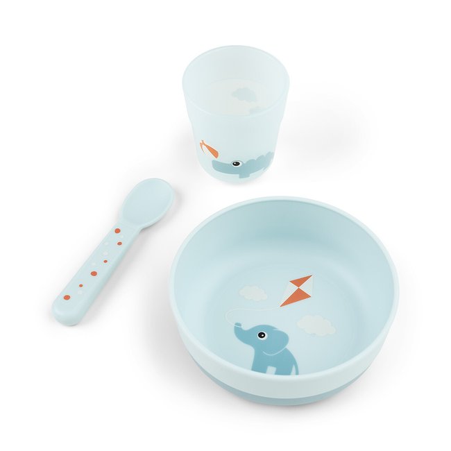 Foodie coffret premier repas Playground bleu <span itemprop=