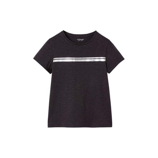 T-shirt de sport  rayures irisées SPORT anthracite <span itemprop=