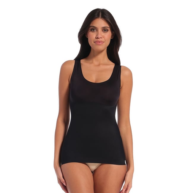 Débardeur effet gainant Tone Body noir <span itemprop=