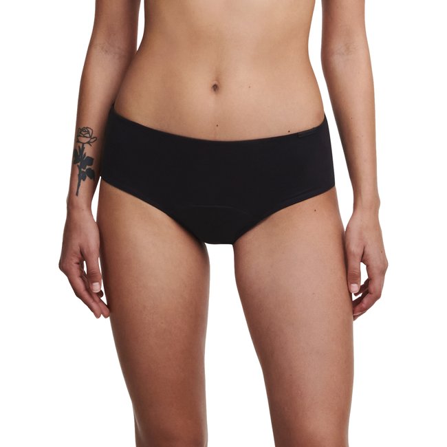 Shorty menstruel Essential flux abondant noir <span itemprop=