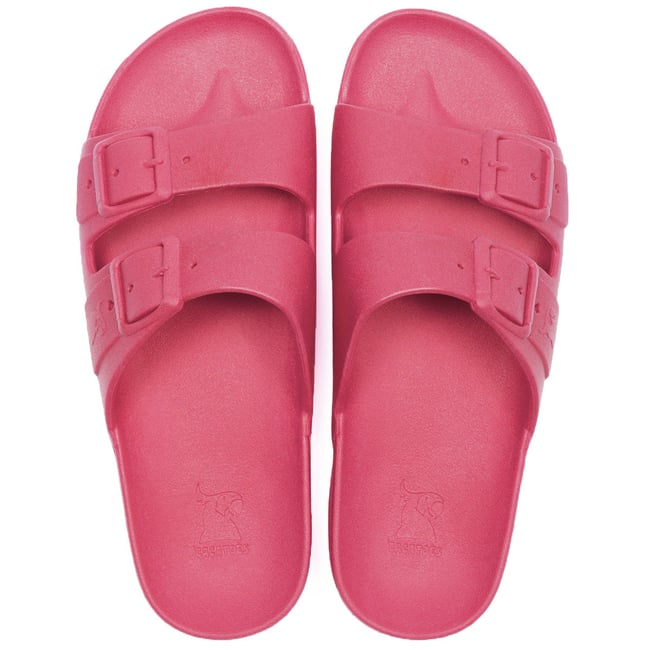 Sandales plates Femme RIO DE JANEIRO framboise <span itemprop=