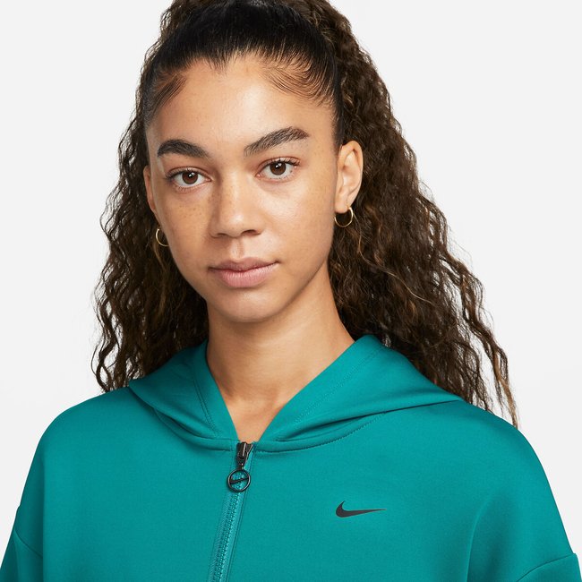 Logo print hoodie peacock blue Nike La Redoute