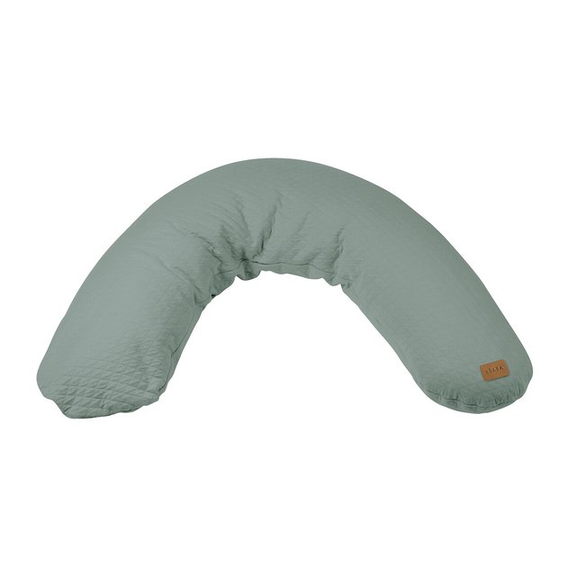 Coussin de maternité et d'allaitement big flopsy vert sauge <span itemprop=