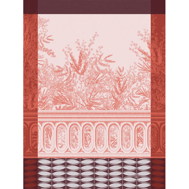 Torchon Riviera Mimosa - LE JACQUARD FRANCAIS
