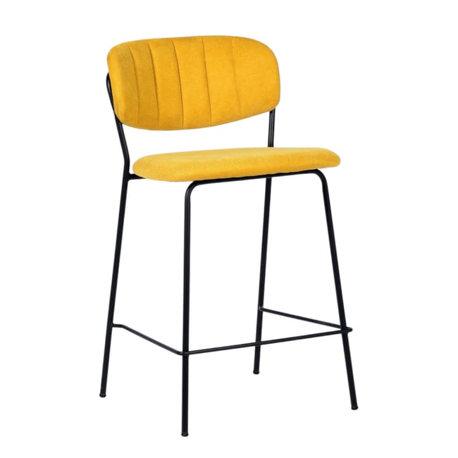 Tabouret de comptoir en velours - BELLAGIO - MATHI DESIGN