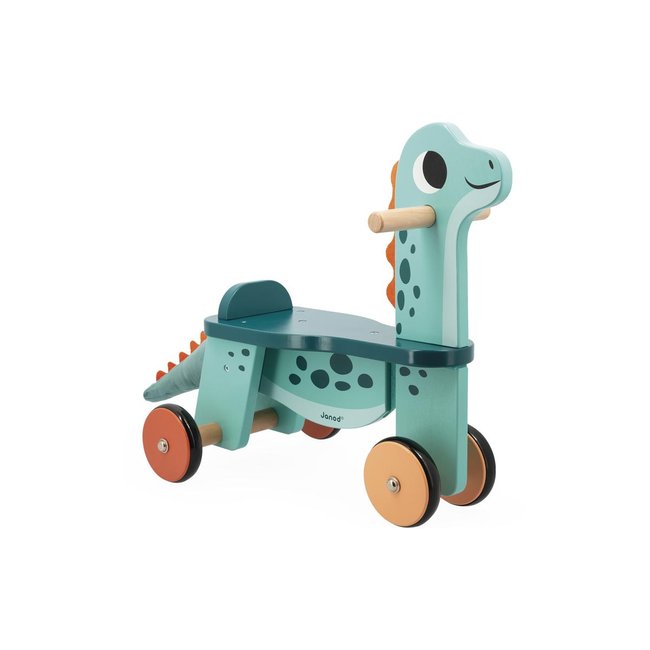 Porteur Dino portosaurus bleu, orange, rouge <span itemprop=