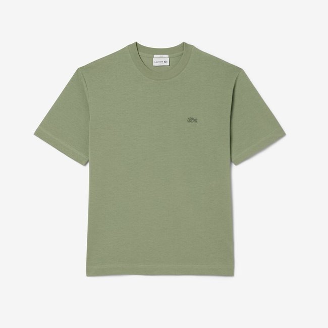 Tonal Logo T-Shirt with Short Sleeves, white, LACOSTE