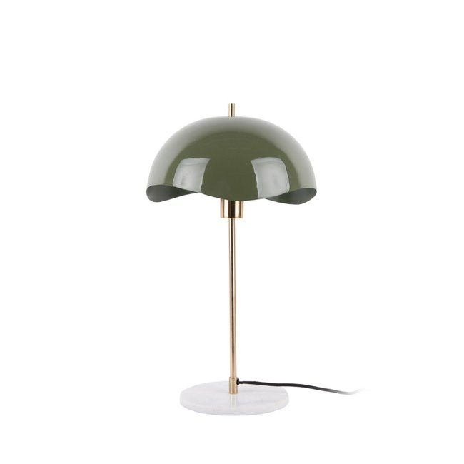 Lampe à poser en métal et marbre - Waved Dome - LEITMOTIV