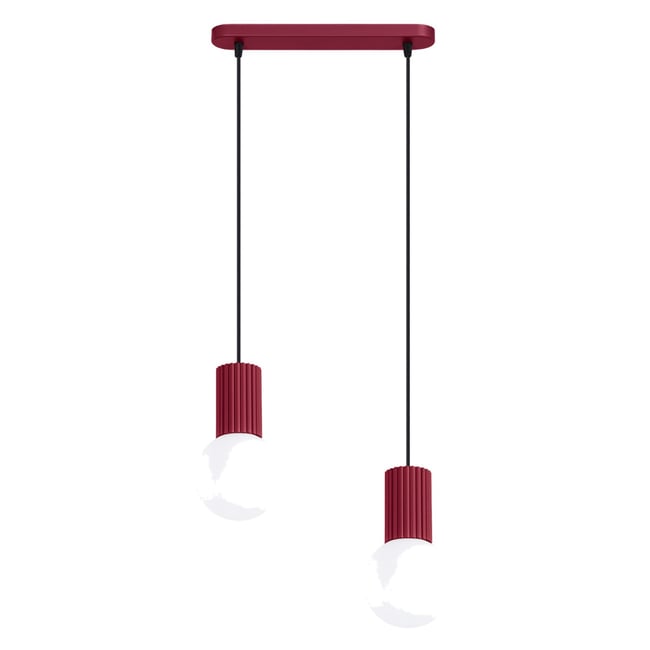 Suspension Aluminium Bourgogne G9 2 Halo Couleur bourgogne <span itemprop=