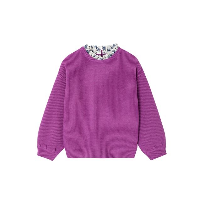 Pull col fantaisie forme loose - VERTBAUDET