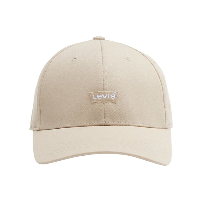 Casquette en coton beige pourvue d'oeillets d'aération et du nom de la marque beige <span itemprop=