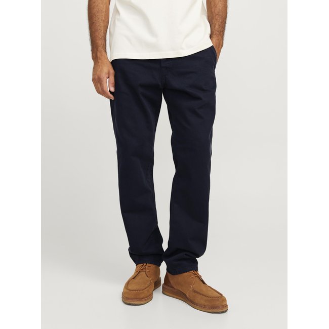 Pantalon chino JACK & JONES navy blazer <span itemprop=