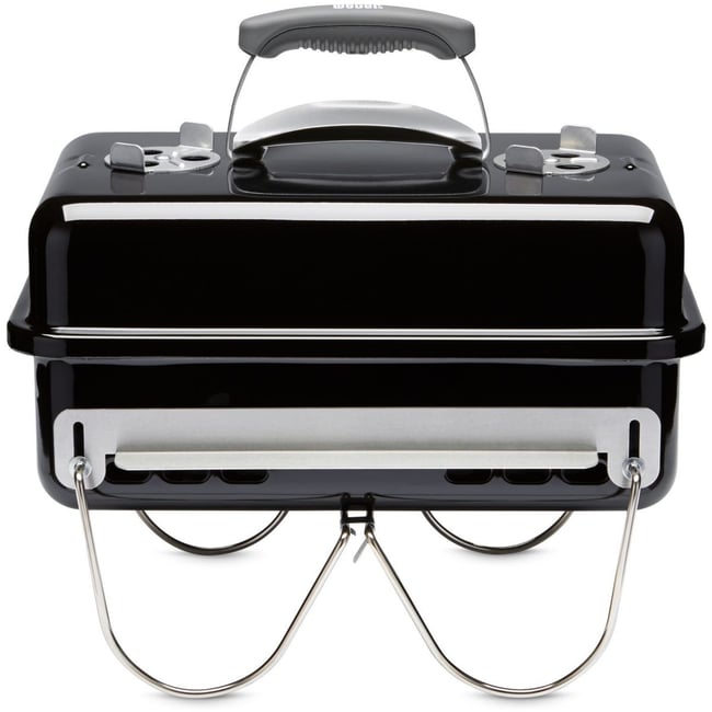 Barbecue charbon Go anywhere Black à poser 42 sm noir <span itemprop=