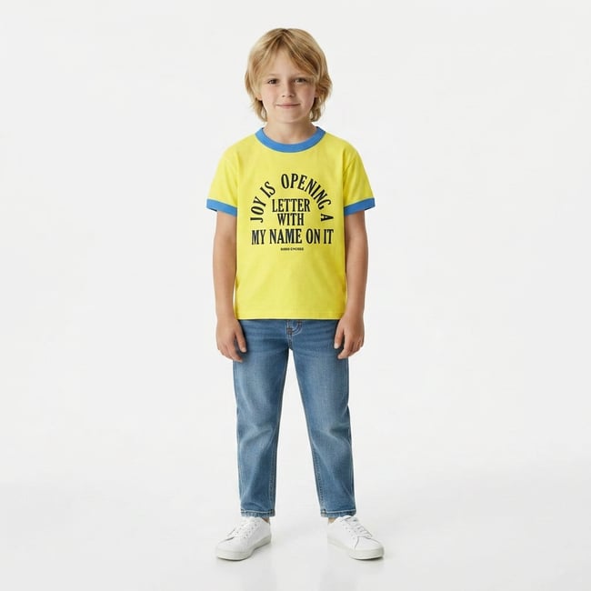 T-shirt  - Très bon état jaune <span itemprop=