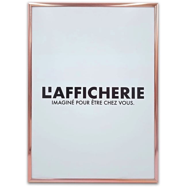 Cadre aluminium cuivre Couleur blanc <span itemprop=