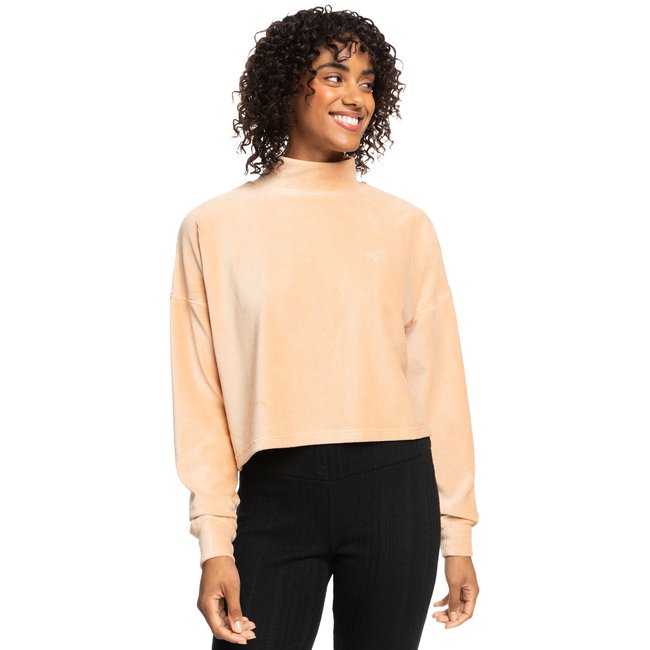 Polaire col montant AREA CODE. marron hazelnut <span itemprop=