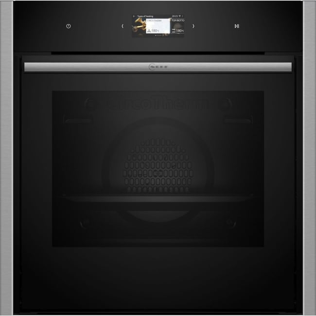 Four encastrable B64CS71N0 - Pyrolyse - Hydrolyse - Chaleur pulsée - Porte froide - N90 Slide&Hide inox <span itemprop=