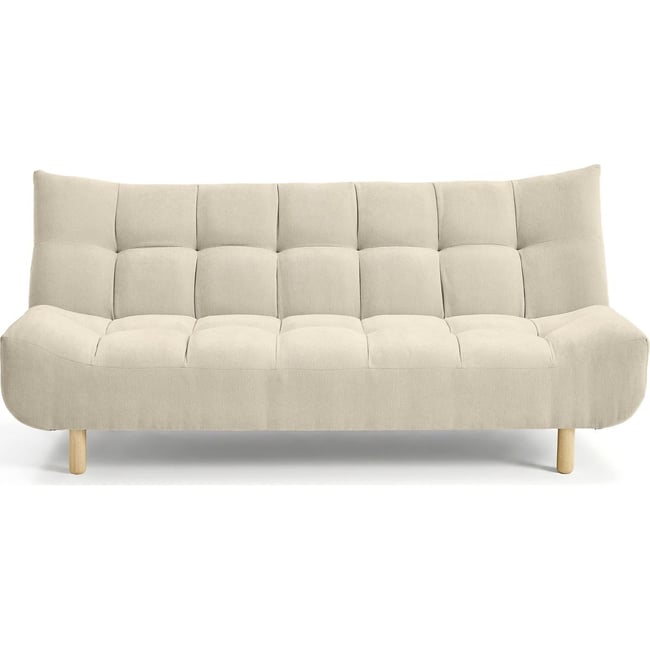 Canapé capitonné convertible 3 places en tissu chenille - BUMPY - HOMIFAB