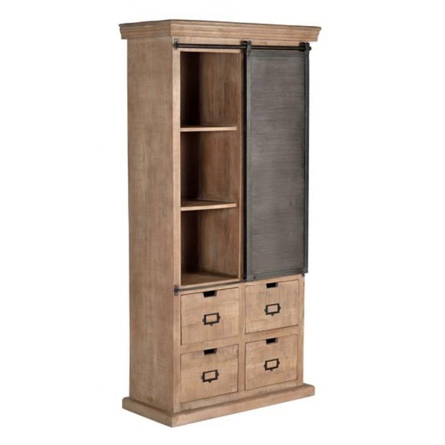 Vaisselier 4 tiroirs - ILDÉA Couleur marron <span itemprop=