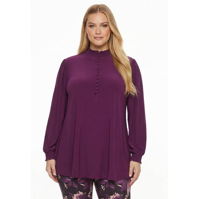 Tunique avec manches longues violet <span itemprop=