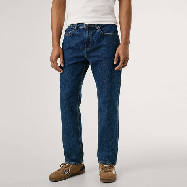 Jean Coupe Regular, Taille Normale - Byron 12 oz  indigo rigid denim <span itemprop=