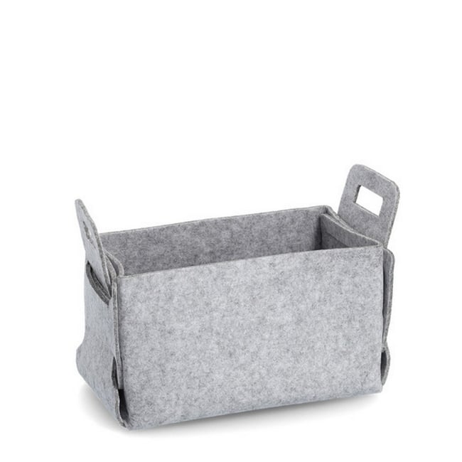 Panier feutre design Couleur gris <span itemprop=