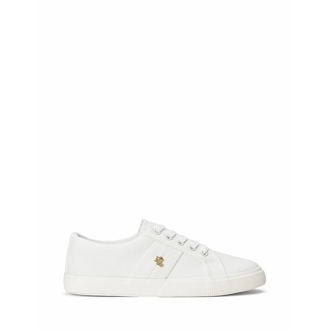 Кеды на шнуровке из ткани JANSON II белый LAUREN RALPH LAUREN