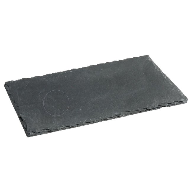 Assiette En Ardoise Couleur gris clair <span itemprop=
