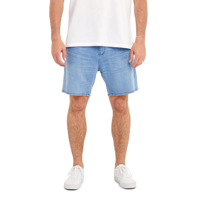 SHORT LOOSE SOFT bleu <span itemprop=