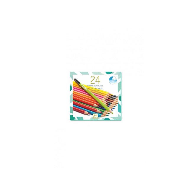 Les couleurs des grands - 24 crayons aquarellables multicolore <span itemprop=