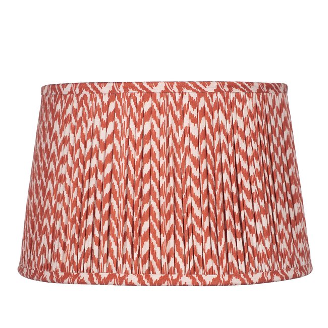 30cm Chevron Mushroom Pleated Tapered Shade, red, SO'HOME