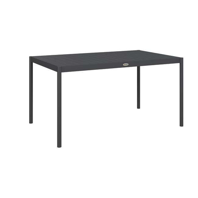 Table de jardin Aluminium Gris gris <span itemprop=
