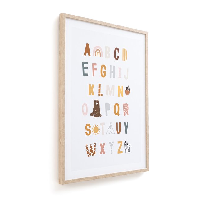 Cadre enfant abécédaire, Ally Couleur multicolore <span itemprop=