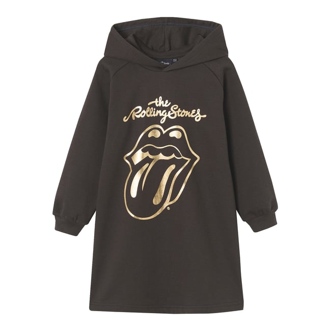 Robe sweat à capuche Rolling Stones anthracite <span itemprop=