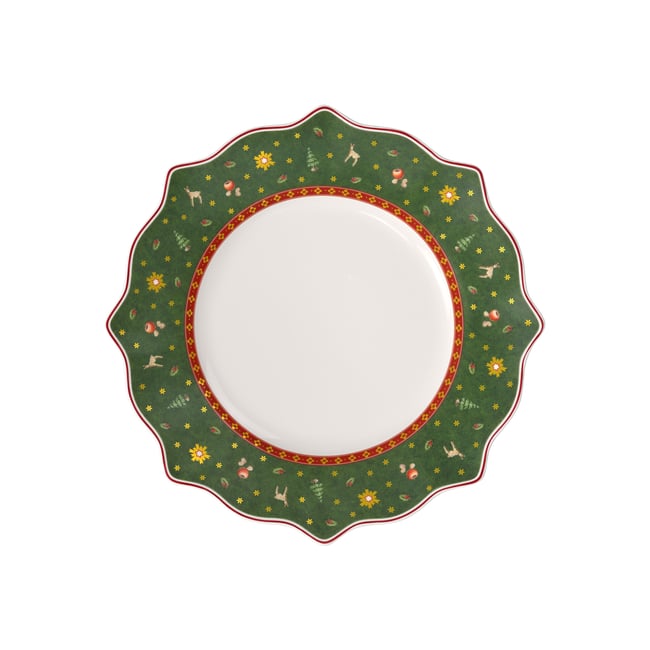 Assiette Plate Verte TOY'S DELIGHT Couleur vert <span itemprop=