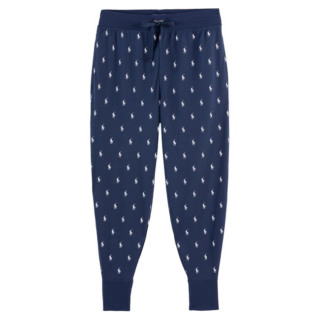 Pyjama-Hose, Pony Player Logo allover marine bedruckt <span itemprop=