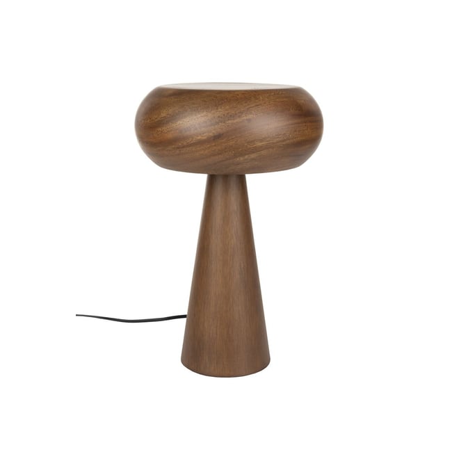 Lampe design en bois japandi, MOREL Couleur marron <span itemprop=